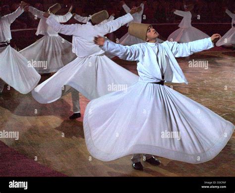 Sufi whirling dervishes in Konya, Turkey, during the annual Mevlana ...