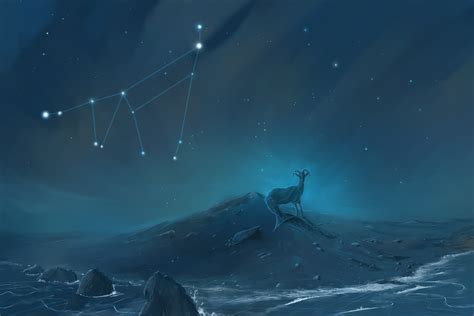 Ahmad Alromeadheen - Capricorn Constellation Painting (Zodiac Set)