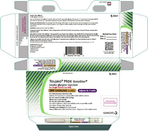 Toujeo - FDA prescribing information, side effects and uses