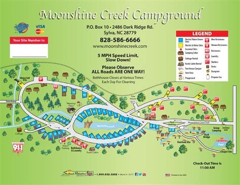 Campground Map - Moonshine Creek | Campground, Rv camping, Creek