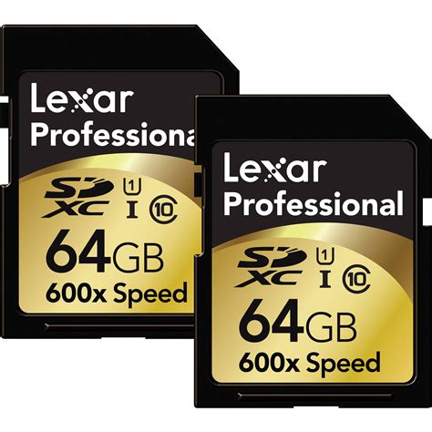 Lexar 64GB SDXC Memory Card Professional Class 10