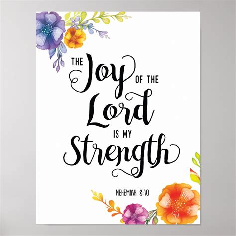 Joy of the Lord Art Poster | Zazzle