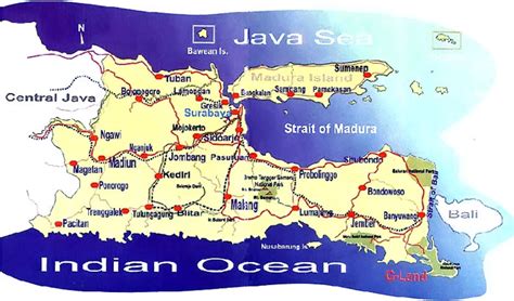 Welcome to East Java Marine and Beaches : Location Map - East Java ...