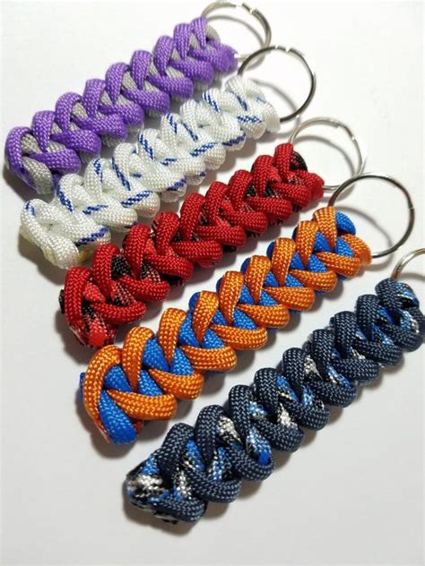 Paracord viper keychains. Made to order custom keychain | Etsy | Paracord keychain, Paracord ...