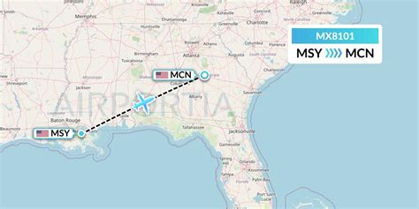 MX8101 Flight Status Breeze Airways: New Orleans to Macon (MXY8101)