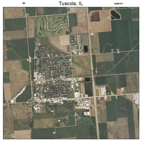 Aerial Photography Map of Tuscola, IL Illinois