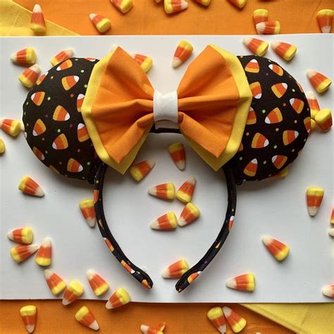 Candy Corn Mickey Ears . Candy Corn Minnie Ears . Halloween | Etsy | Diy mickey ears, Diy disney ...