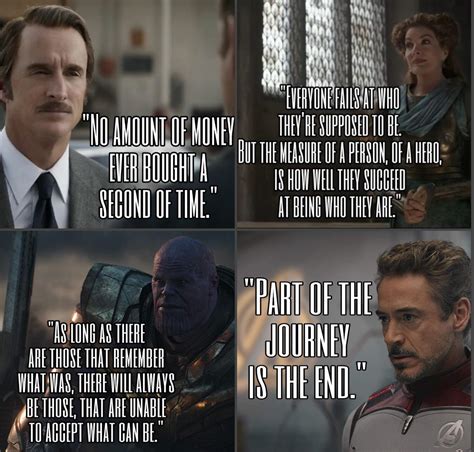 In my opinion 4 of the greatest quotes said in endgame without a doubt. : r/Avengers