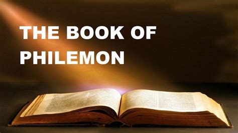 THE BOOK OF PHILEMON CHAPTER 1 VERSE 1-25 NEW TESTAMENT THE HOLY BIBLE ...