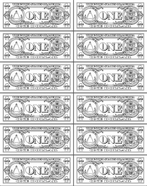 Money coloring pages to download and print for free