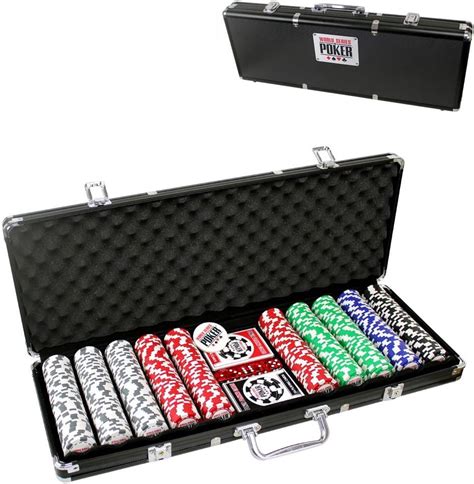 World Series Of Poker Chips 500pc Set w/ Aluminium Case: Amazon.co.uk ...