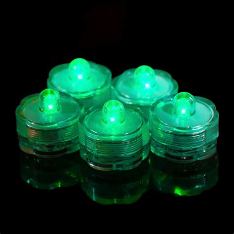 Green Waterproof Tea Lights 12 Pack | Decorative Lighting