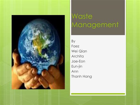 PPT - Waste Management PowerPoint Presentation, free download - ID:6515314