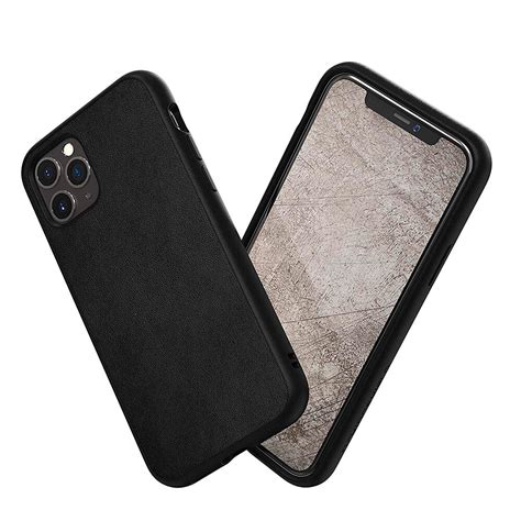 Противоударный чехол RhinoShield SolidSuit Leather Black для iPhone 11 Pro Max B07XBTBSPT