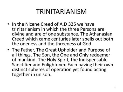 The doctrine of the trinity