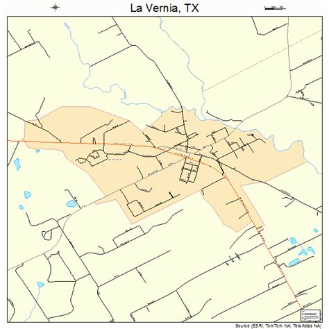 La Vernia Texas Street Map 4841764