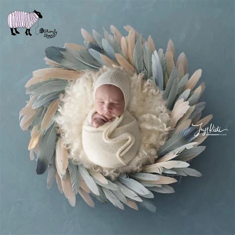 50 Newborn Baby Ins Style Photography Props Baby Photo Shoot Studio Colorful Feather Props ...