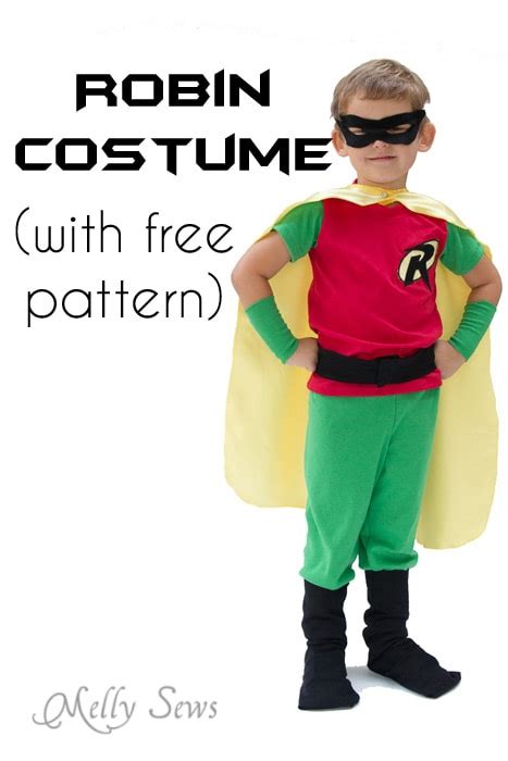 Batman and Robin Costume DIY - with free pants pattern! - Melly Sews