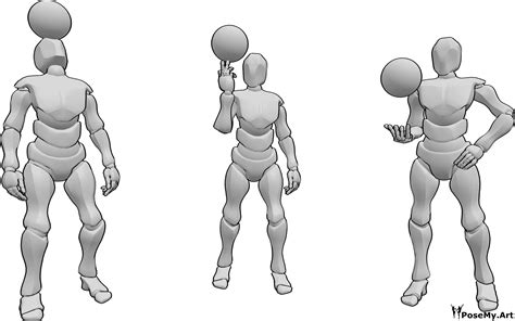 Soccer Poses - Soccer ball tricks pose | PoseMy.Art