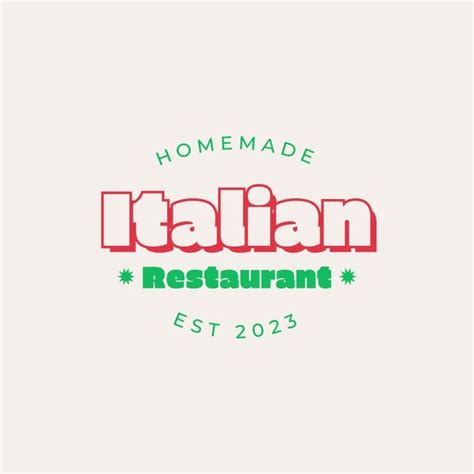 Typography Restaurant Logo