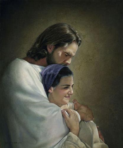 I really love this picture of grown Jesus hugging Mary. Do you know of ...