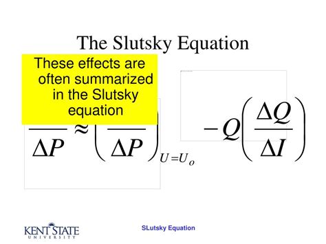 PPT - Slutsky Equation PowerPoint Presentation, free download - ID:302032