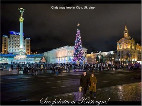 Christmas tree in Kiev, Ukraine