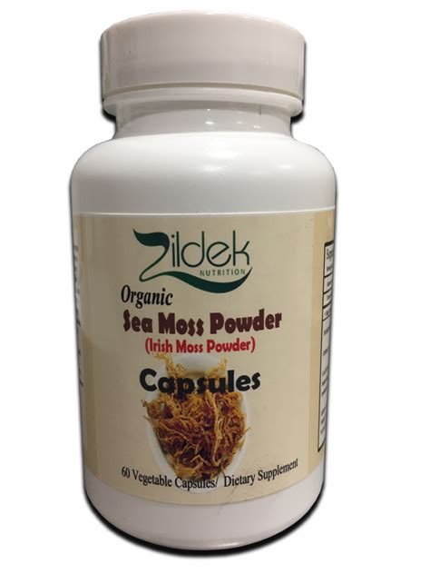 Irish Moss (Sea Moss) Capsules | Zildek Nutrition