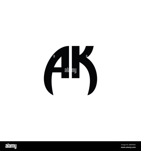 Initial Letter ak logo or ka logo vector design template Stock Vector ...