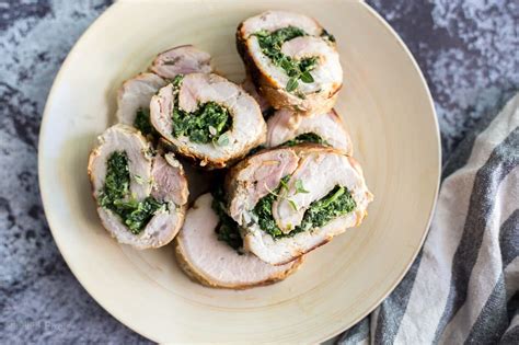 Spinach Parmesan Stuffed Pork Loin - Plating Pixels