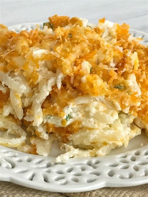 Cheesy Shredded Potato Casserole | Recipe | Shredded potato casserole ...