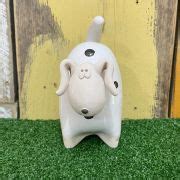 Ceramic White Dog – The Nook Tenby