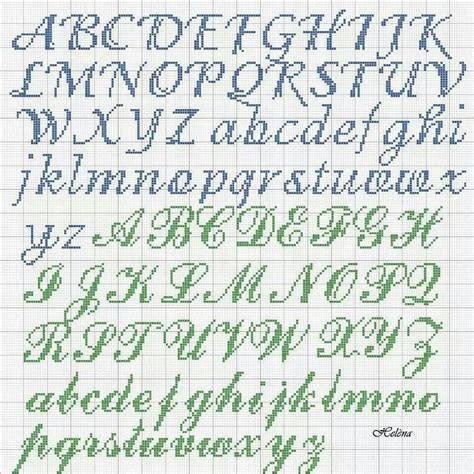 Cross Stitch Alphabet Cursive | AlphabetWorksheetsFree.com