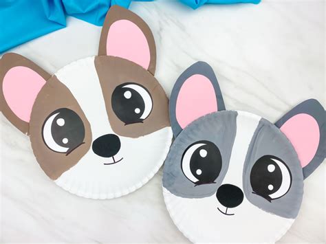 Paper Plate Dog Craft For Kids [Free Template]