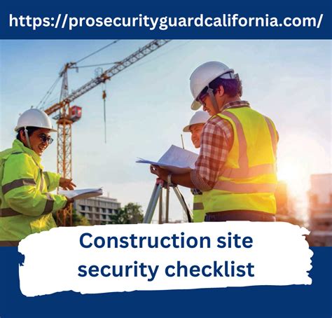 The Ultimate Construction Site Security Checklist - Professional Security Guard Inc.