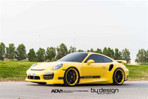 Yellow Porsche 911 Turbo S by ByDesign Motorsport - GTspirit