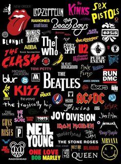 20 Easy Rock Band Logos ideas | rock band logos, band logos, rock