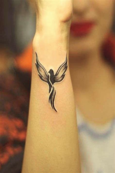 Fresh and Beautiful Tiny Phoenix Tattoo Design on Arm for Girls | Small phoenix tattoos, Tattoo ...