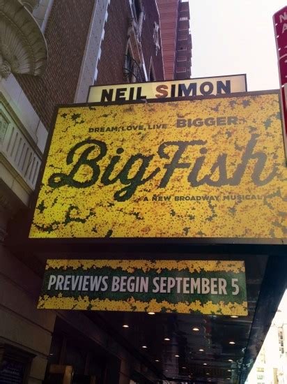 Seeing Big Fish on Broadway early