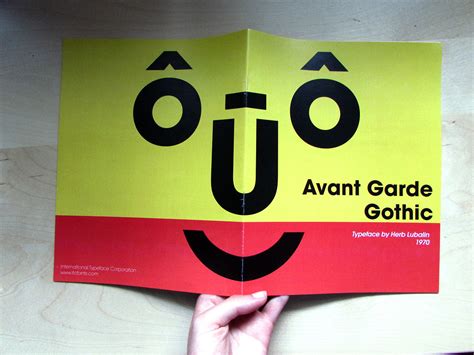 Avant Garde Type Specimen Book on Behance