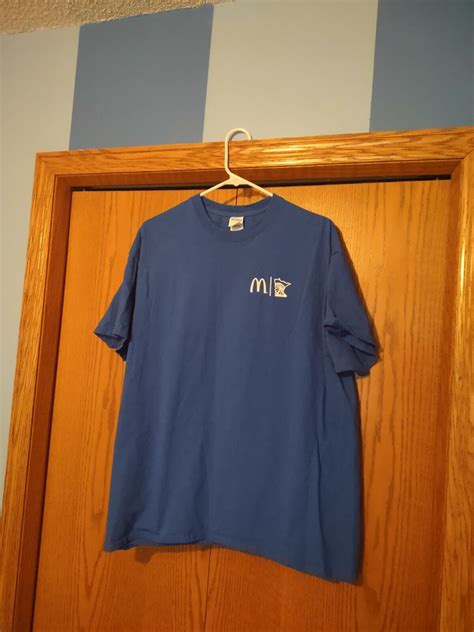 SWEET McDonald's Logo T Shirt Mens L Blue Experience the Future Now Gildon 🍔🍟 | eBay