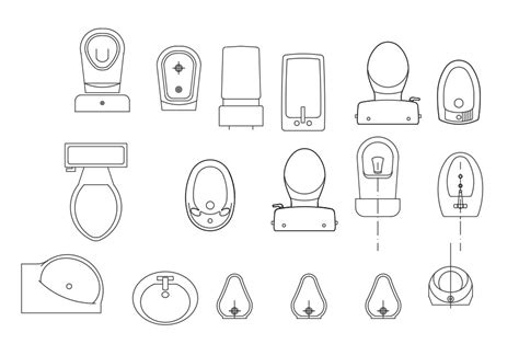 Toilet Sanitary CAD Blocks Free Download DWG File - Cadbull