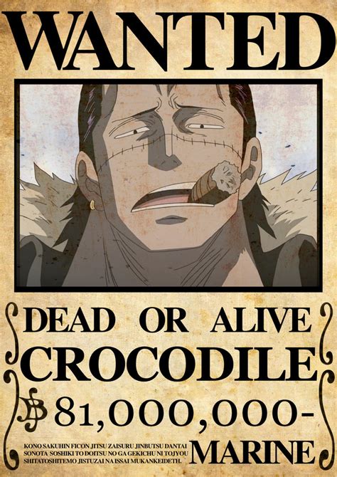 Crocodile Wanted Poster by Ursus-Shock on DeviantArt