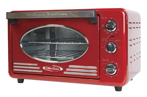 Nostalgia RTOV220RETRORED Retro Series 6-Slice Convection Toaster Oven