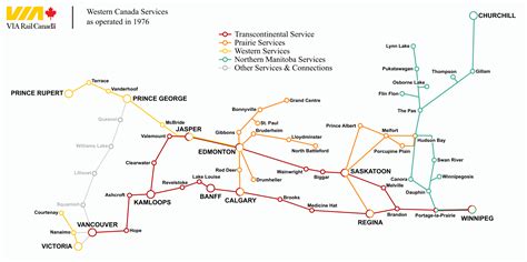 Via Rail System Map