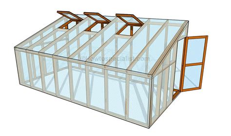 8x16 Lean to Greenhouse Plans