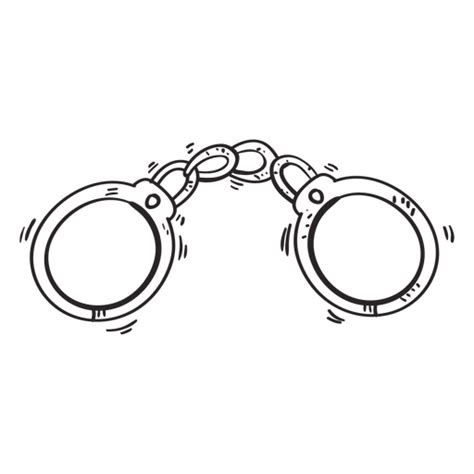 Handcuffs sketch - Transparent PNG & SVG vector file