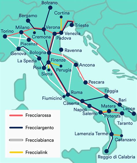 Italy Rail Network Map | secretmuseum