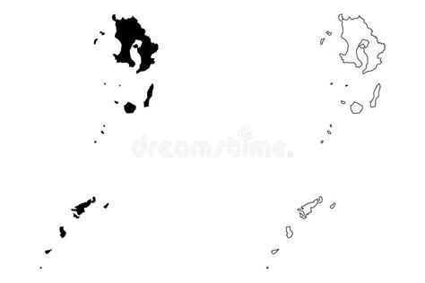 Kagoshima Prefecture Map Vector Stock Vector - Illustration of amami ...