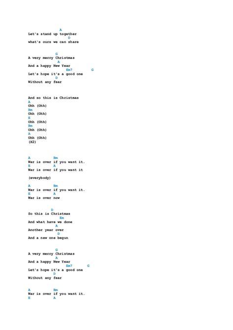 Christmas songs chords | PDF